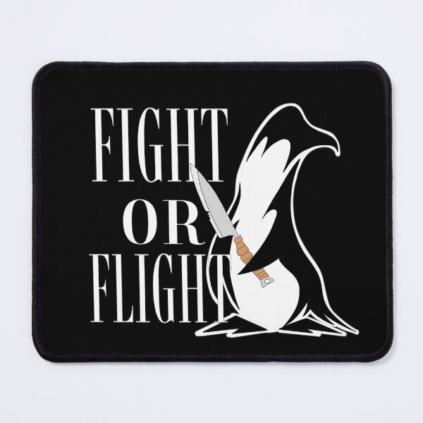 Item preview, Fight Or Flight Meme Penguin designed and sold by TheEndDesign.