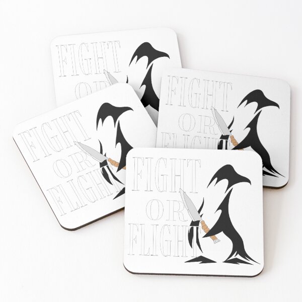Item preview, Fight Or Flight Meme Penguin designed and sold by TheEndDesign.