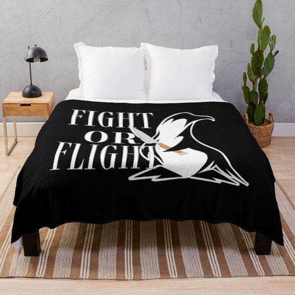 Item preview, Fight Or Flight Meme Penguin designed and sold by TheEndDesign.