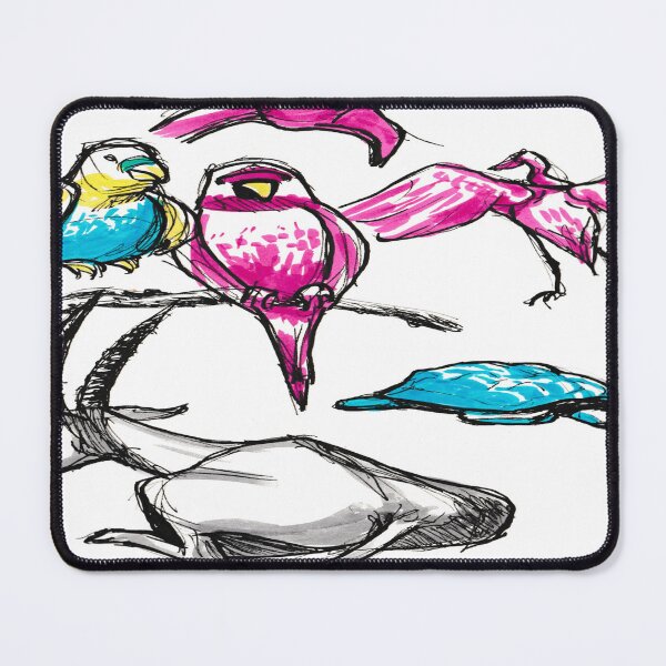 Item preview, 047 Wildlife Dreamscape - Pink Flamingo Gnu Turtle designed and sold by FrenkyTank.