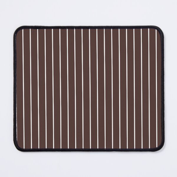 Item preview, Chocolate And White Pinstripe Pattern designed and sold by pattern-archive.