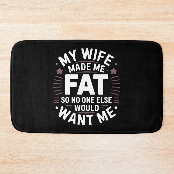 Item preview, My Wife Made Me Fat Funny Husband Shirt – Sarcastic Marriage Humor Quote Vintage Style Gift designed and sold by ZyziowskyArt.