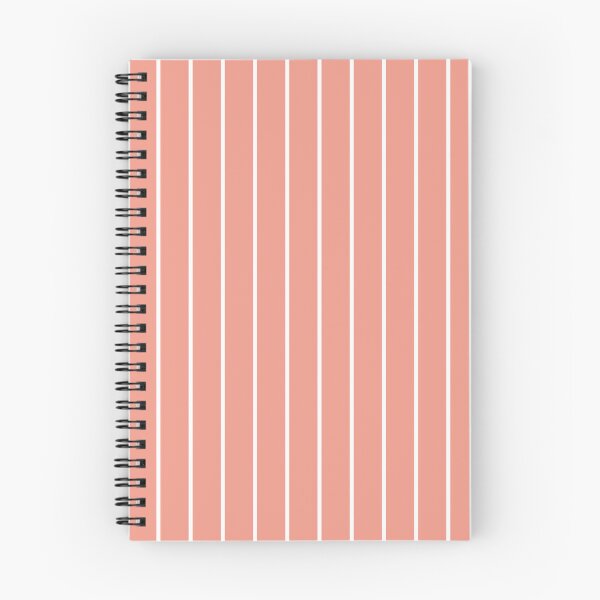 Item preview, Coral And White Pinstripe Pattern designed and sold by pattern-archive.