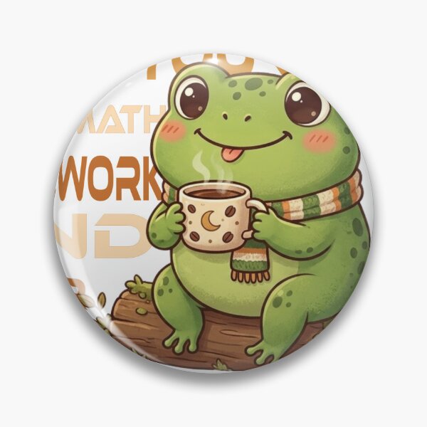 Item preview, Funny Math Homework Frog Meme | Brain Logs Out Cute Frog Coffee Design designed and sold by bivetTshirt.