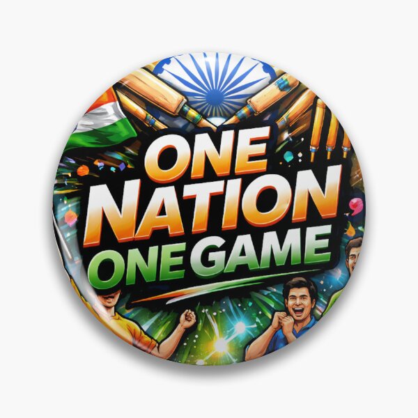 Item preview, One Nation One Game – Indian Cricket Pride | Patriotic Gen Z Sports Graphic Tee designed and sold by warlistop.