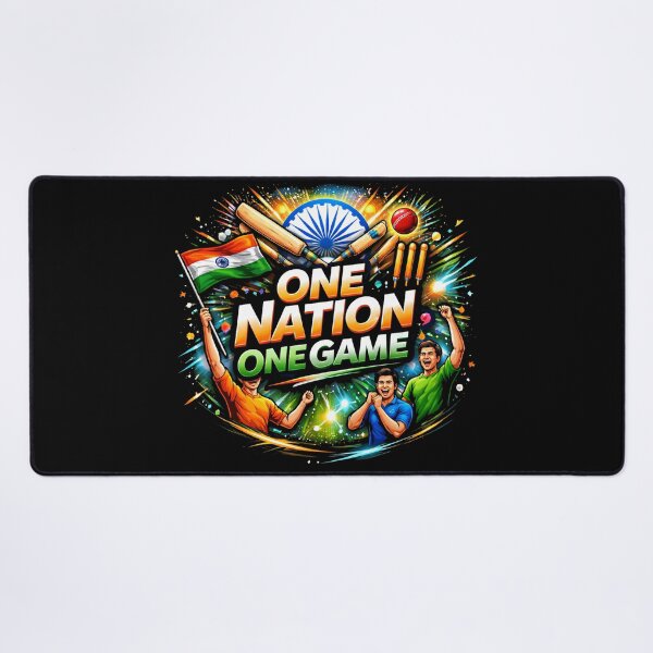 Item preview, One Nation One Game – Indian Cricket Pride | Patriotic Gen Z Sports Graphic Tee designed and sold by warlistop.