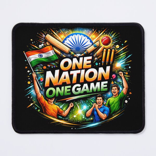 Item preview, One Nation One Game – Indian Cricket Pride | Patriotic Gen Z Sports Graphic Tee designed and sold by warlistop.