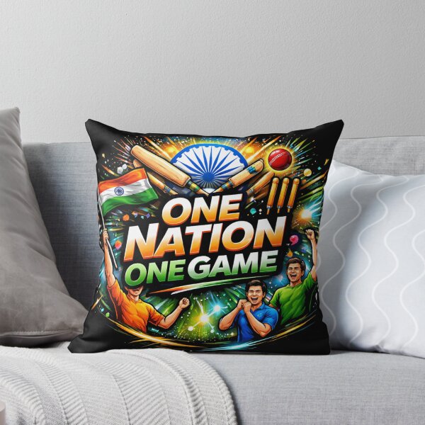 Item preview, One Nation One Game – Indian Cricket Pride | Patriotic Gen Z Sports Graphic Tee designed and sold by warlistop.