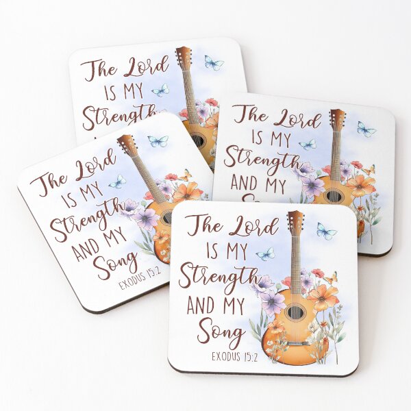 Item preview, The Lord is my strength and my Song - Exodus 15 verse 2 designed and sold by simplydesignart.