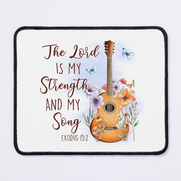 Item preview, The Lord is my strength and my Song - Exodus 15 verse 2 designed and sold by simplydesignart.