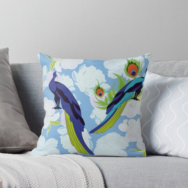 Item preview, Elegantes pavos reales y delicadas flores: colorida ilustración floral designed and sold by Herami.
