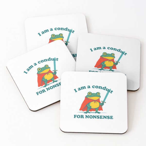 Item preview, I Am a Conduit For Nonsense - Funny Hero Frog with Sword designed and sold by HBDStudio.