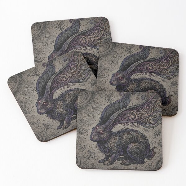 Item preview, Mystical Vintage Creepy Rabbit designed and sold by NecroScrolls.