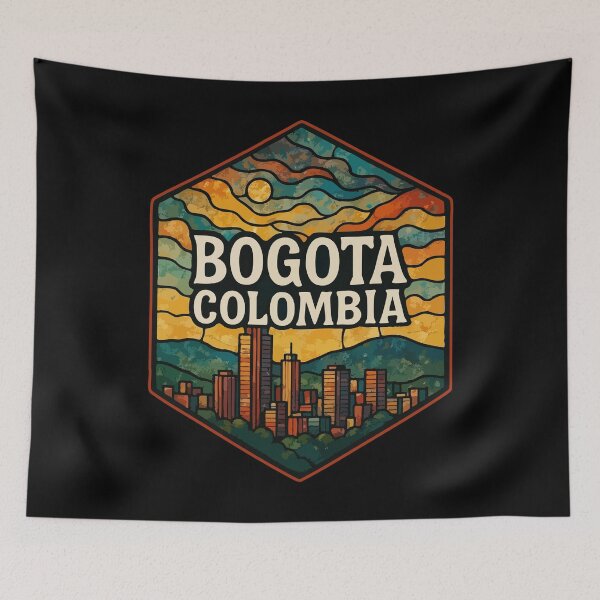 Item preview, Bogotá Colombia Stained Glass Art Travel designed and sold by TomFrontierArt.