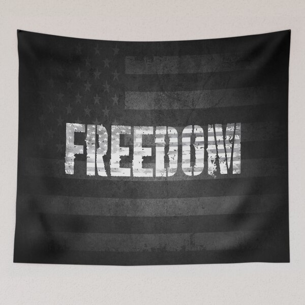 Item preview, Black American Flag Freedom Shirt | Distressed USA Patriotic Tee | Minimal Grunge Veteran Shirt designed and sold by artistwill.