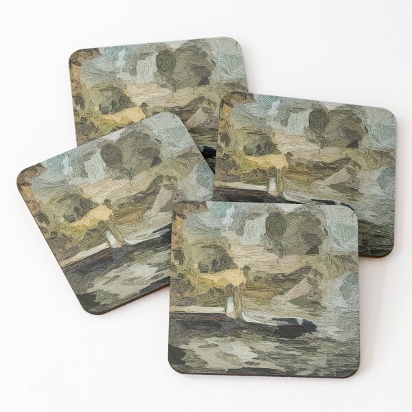 Item preview, Foggy Morning At Spring Riverside In Impressionism  designed and sold by drozdovs16.