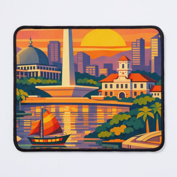 Item preview, Jakarta Indonesia Travel Poster designed and sold by MatthewHeights.