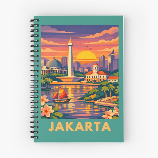 Item preview, Jakarta Indonesia Travel Poster designed and sold by MatthewHeights.