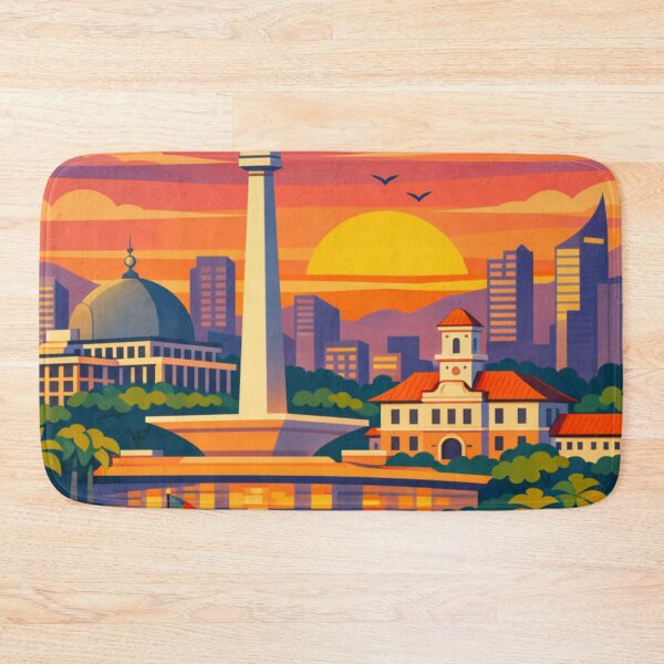 Item preview, Jakarta Indonesia Travel Poster designed and sold by MatthewHeights.