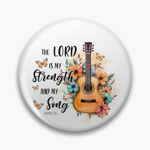 Item preview, The Lord is my strength and my Song - Exodus 15 verse 2 designed and sold by simplydesignart.