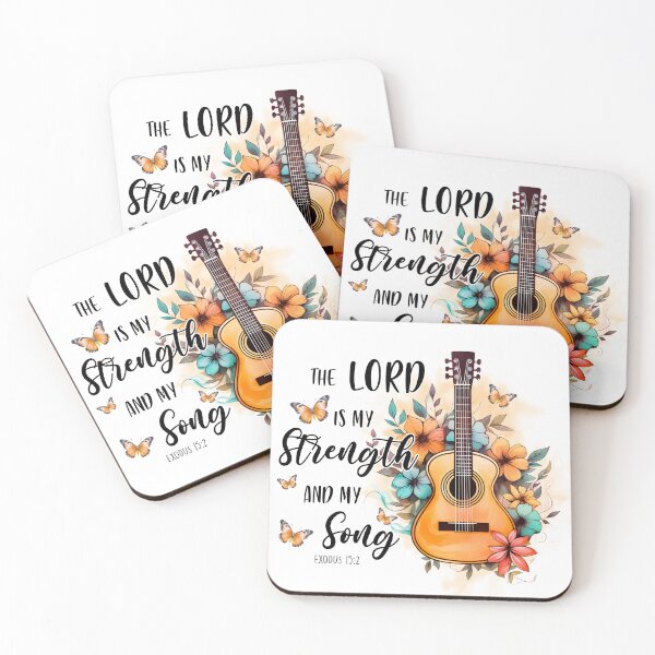 Item preview, The Lord is my strength and my Song - Exodus 15 verse 2 designed and sold by simplydesignart.