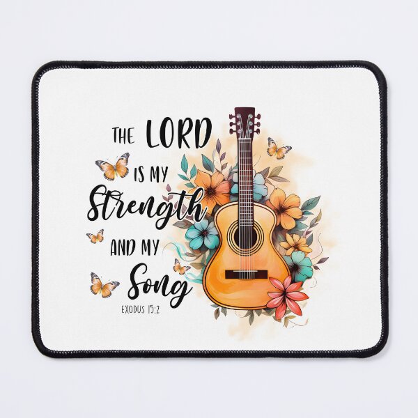 Item preview, The Lord is my strength and my Song - Exodus 15 verse 2 designed and sold by simplydesignart.