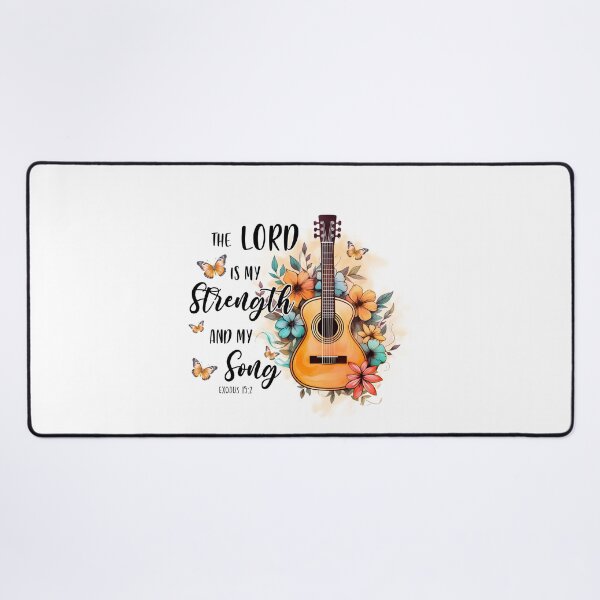 Item preview, The Lord is my strength and my Song - Exodus 15 verse 2 designed and sold by simplydesignart.