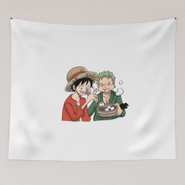 Item preview, Luffy Zoro Eating Ramen Cute Anime designed and sold by Snowdog-Art.