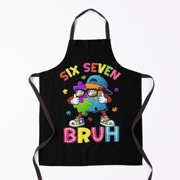Item preview, Six Seven Bruh Cool Puzzle Piece Autism Awareness Mascot designed and sold by haitrieuic96.