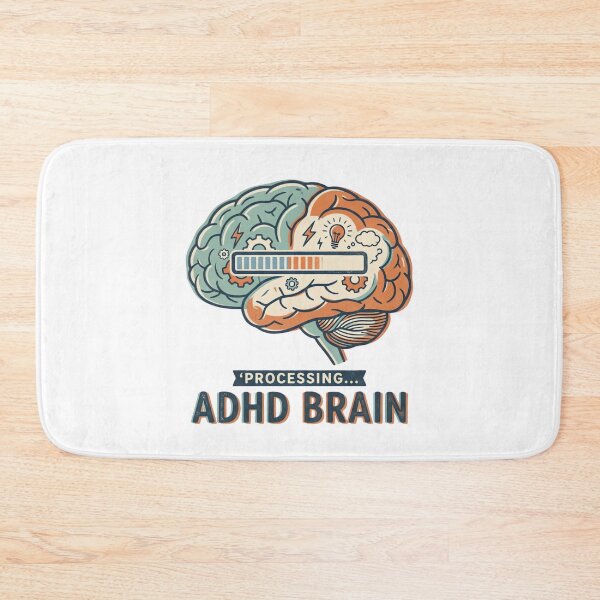 Item preview, ADHD Brain Retro Mid-Century Creative Mind Illustration designed and sold by urbinet.