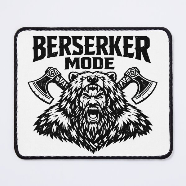 Item preview, Berserker Mode Viking T-Shirt – Norse Warrior Bear Helmet, Double Axe Nordic Design designed and sold by R3X .