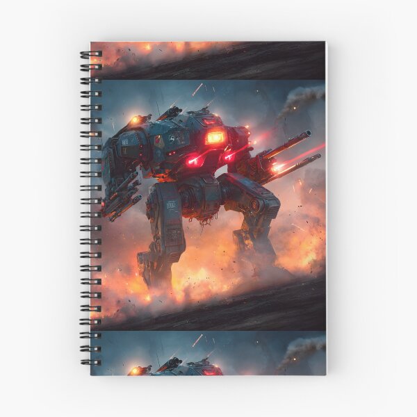 Item preview, Heavy Armored Battle Mech in Fiery War Zone designed and sold by MouradStudio.