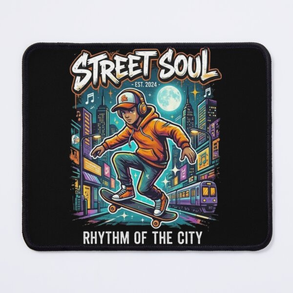 Item preview, Urban Skateboarder's Symphony: A Street Soul Masterpiece designed and sold by PamirassPlus.