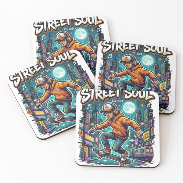 Item preview, Urban Skateboarder's Symphony: A Street Soul Masterpiece designed and sold by PamirassPlus.