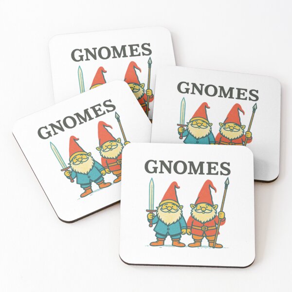 Item preview, Gnomes - Fantasy Warrior Gnomes with Sword and Spear designed and sold by HBDStudio.