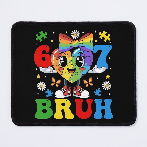 Item preview, Cute 6th 7th Birthday Bruh Heart Puzzle Autism Awareness designed and sold by haitrieuic96.