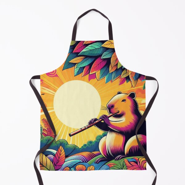 Item preview, "Psychedelic Capybara Flute" designed and sold by Dogandesighn.