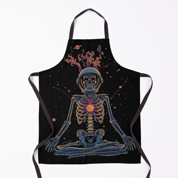 Item preview, Meditating Astronaut Skeleton With Solar Heart Design designed and sold by VantagePrints.