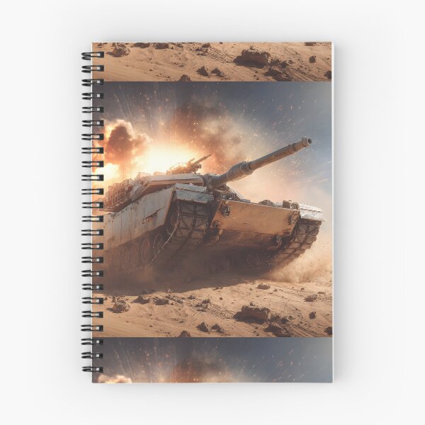 Item preview, Desert Warfare Main Battle Tank with Fiery Explosion designed and sold by MouradStudio.