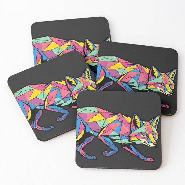 Item preview, Crouching Geometric Low Poly Pop Art Fox Illustration designed and sold by WalterAdd.