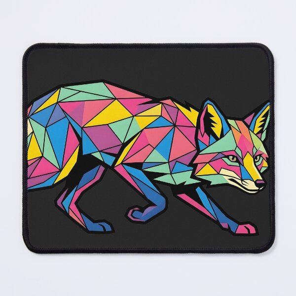 Item preview, Crouching Geometric Low Poly Pop Art Fox Illustration designed and sold by WalterAdd.