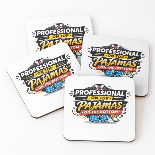 Item preview, Funny Work From Home Design – Professional on Top Pajamas on the Bottom, Remote Work Humor, Zoom Meeting Joke, Digital Nomad Funny Sticker designed and sold by ZYNORAworld.
