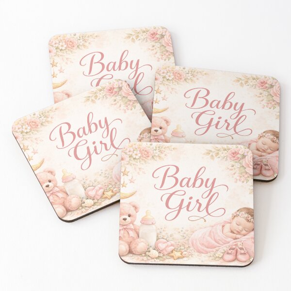 Item preview, Baby Girl Floral Moon Nursery Keepsake Design designed and sold by CLOUTKULT.