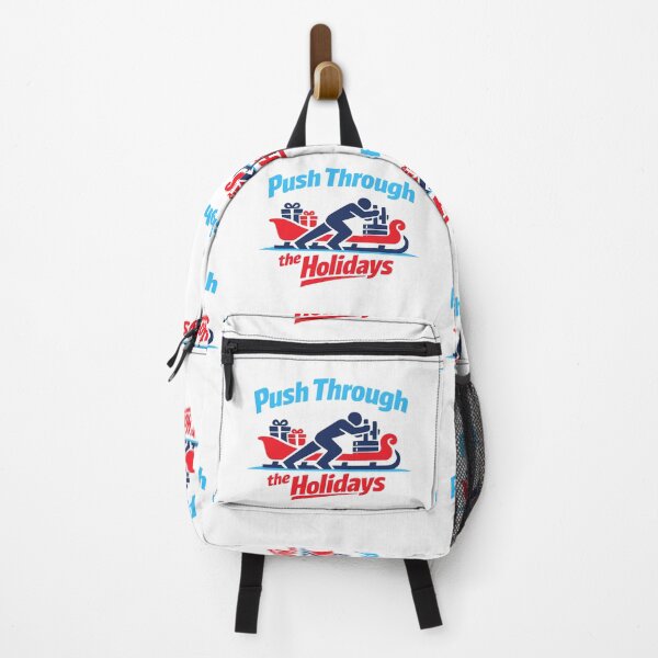 Item preview, Push Through The Holidays Christmas Fitness Gym Motivation designed and sold by FunFitLife Studio.