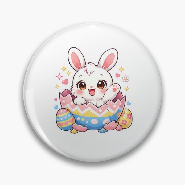 Item preview, Kawaii Anime Easter Bunny designed and sold by swahiliStickers.