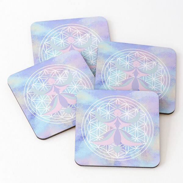 Item preview, The Aquamarina fairy and her Flower of Life designed and sold by Herami.