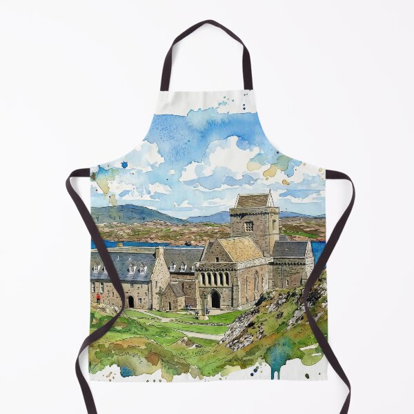 Item preview, Watercolour illustration of Iona  Abbey, Isle of Iona, Scotland designed and sold by davidelder.