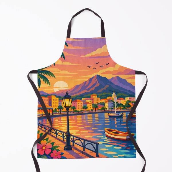Item preview, port louis mauritius travel poster designed and sold by MatthewHeights.