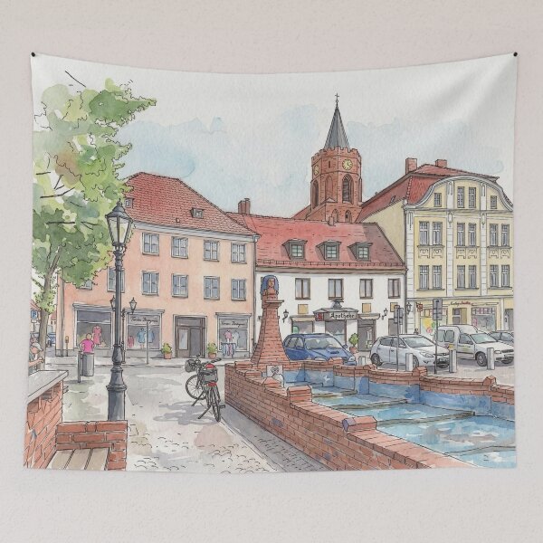 Item preview, Beeskow, Market Square designed and sold by sid1802.