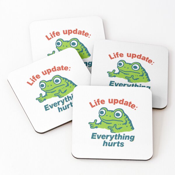 Item preview, Life Update: Everything Hurts - Sarcastic Frog designed and sold by HBDStudio.